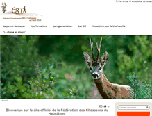 Tablet Screenshot of federation-chasseurs-haut-rhin-68.fr